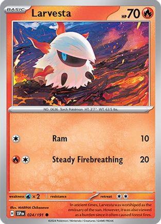 Larvesta - 024/191 [SV08: Surging Sparks]