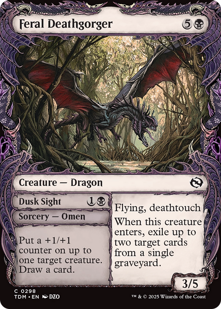 Feral Deathgorger (Showcase): (Showcase) [Tarkir: Dragonstorm]