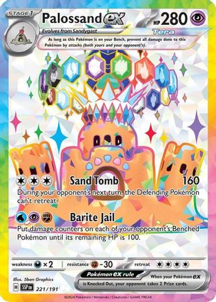 Palossand ex - 221/191 [SV08: Surging Sparks] - Holofoil
