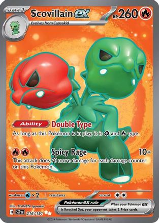 Scovillain ex - 216/191 [SV08: Surging Sparks] - Holofoil