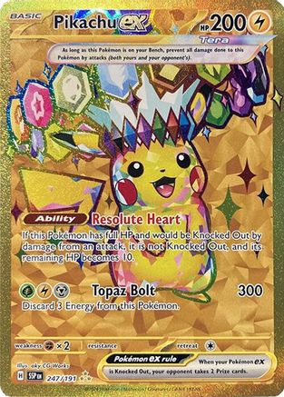 Pikachu ex - 247/191 [SV08 Surging Sparks] - Holofoil