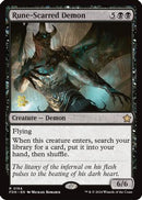 Rune-Scarred Demon [Prerelease Cards] Foil