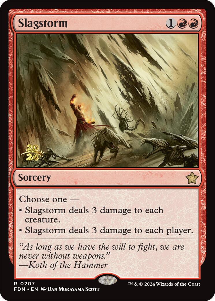 mtg foundations prerelease card list Magic: The Gathering Pack stamped rare or mythic rare card A First Look at Magic: