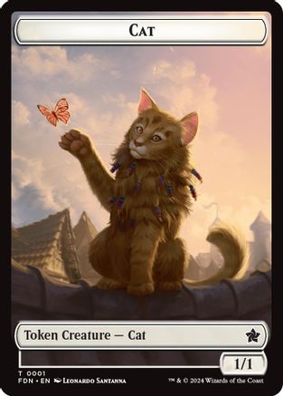 Cat (0001) // Cat (0002) Doubled-Sided Token - Foundations