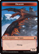 Dragon (0016) // Dragon (0017) Doubled-Sided Token [Foundations]