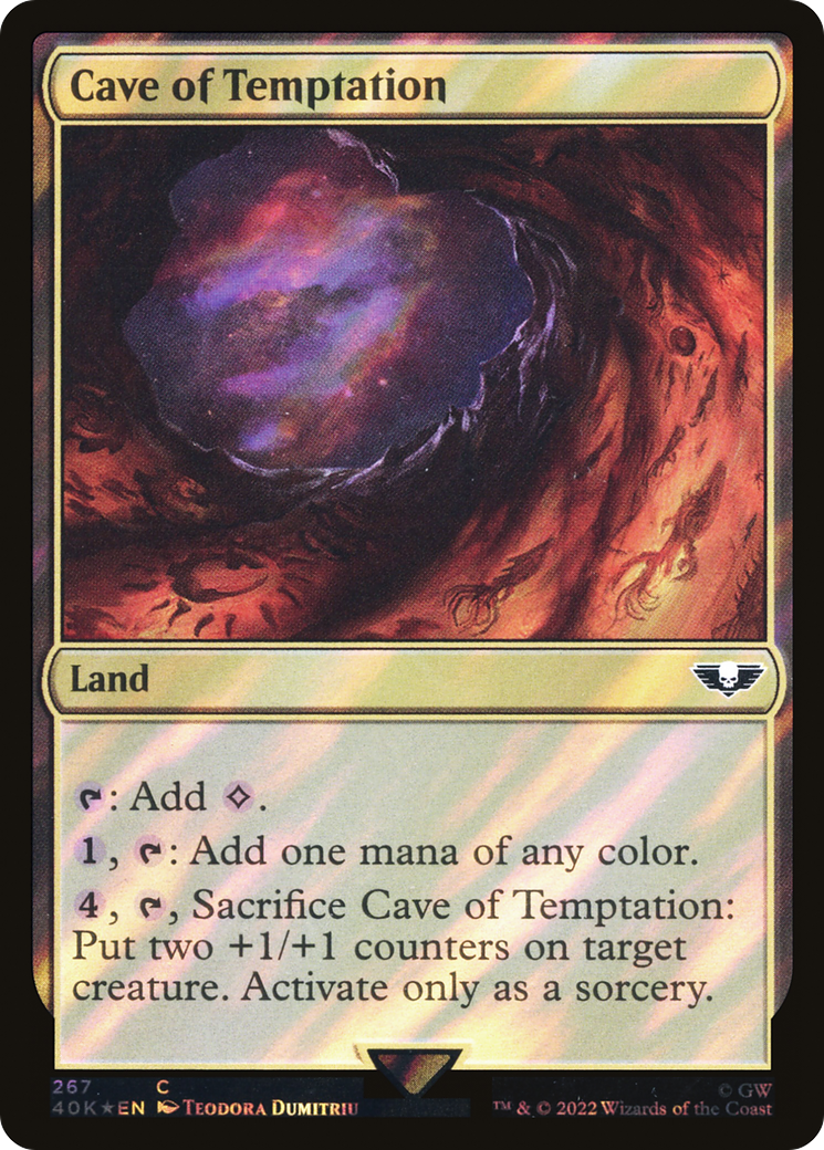 Cave of Temptation (Surge Foil) - Warhammer 40,000 Commander Foil