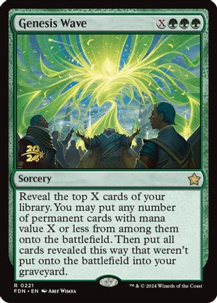 Genesis Wave [Prerelease Cards] Foil