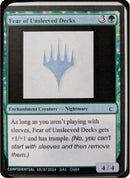 Fear of Unsleeved Decks [Un-Known Event Playtest Cards]