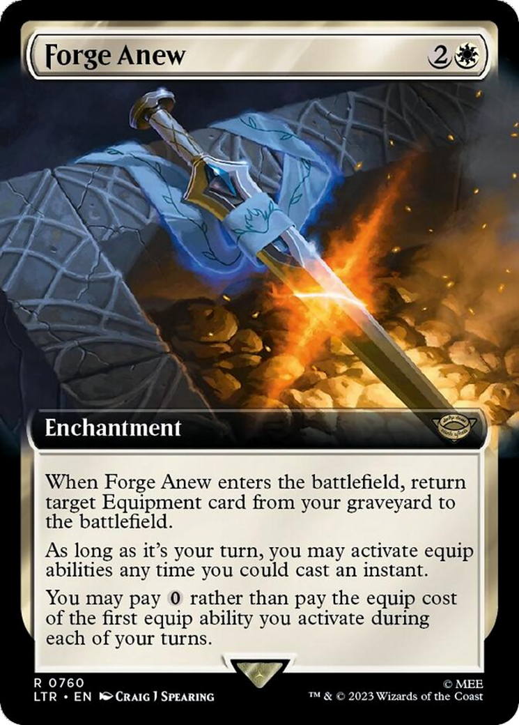 Forge Anew (Extended Art) (Surge Foil): (Extended Art) [The Lord of the Rings: Tales of Middle-earth] Foil