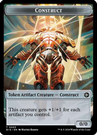 Construct Token // Plot Token Double-Sided Token [Outlaws of Thunder Junction: The Big Score]
