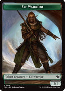 Elf Warrior // Rat (0030) Double-Sided Token [Foundations]