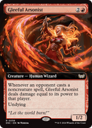 Gleeful Arsonist (Extended Art): (Extended Art) [Duskmourn: House of Horror Commander]