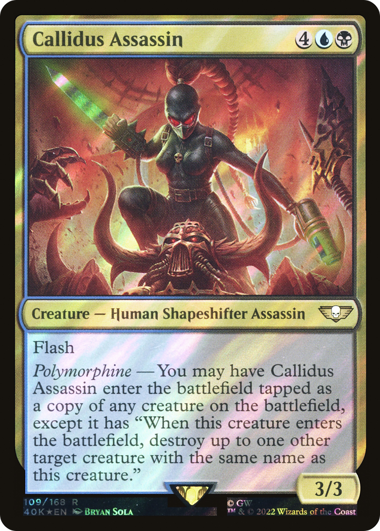Callidus Assassin (Surge Foil) - Warhammer 40,000 Commander Foil