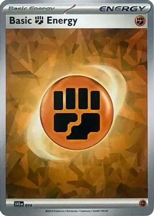Basic Fighting Energy (Cracked Ice Holo) 014 [SVE Scarlet & Violet Energies]  - Holofoil