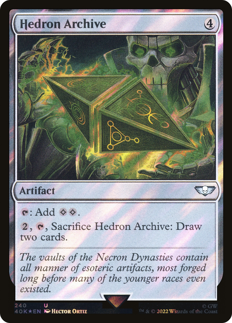 Hedron Archive (Surge Foil) [Warhammer 40,000 Commander] Foil