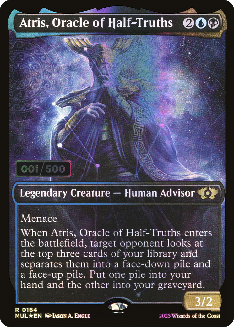 Atris, Oracle of Half-Truths (Serial Numbered) - Multiverse Legends: (Showcase) Foil