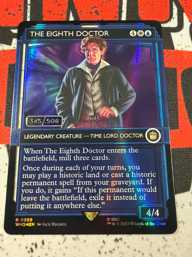 The Eighth Doctor [345/508] (Serial Numbered) (Showcase) (Borderless) [Doctor Who] Foil