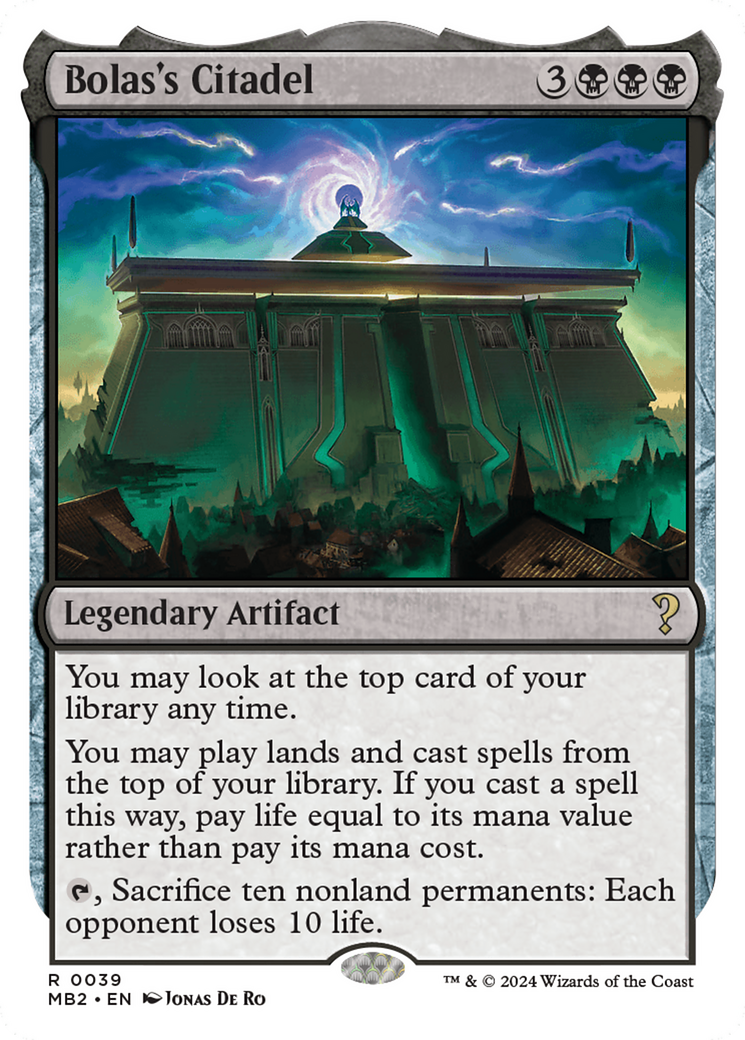 Bolas's Citadel (White Border) - Mystery Booster 2