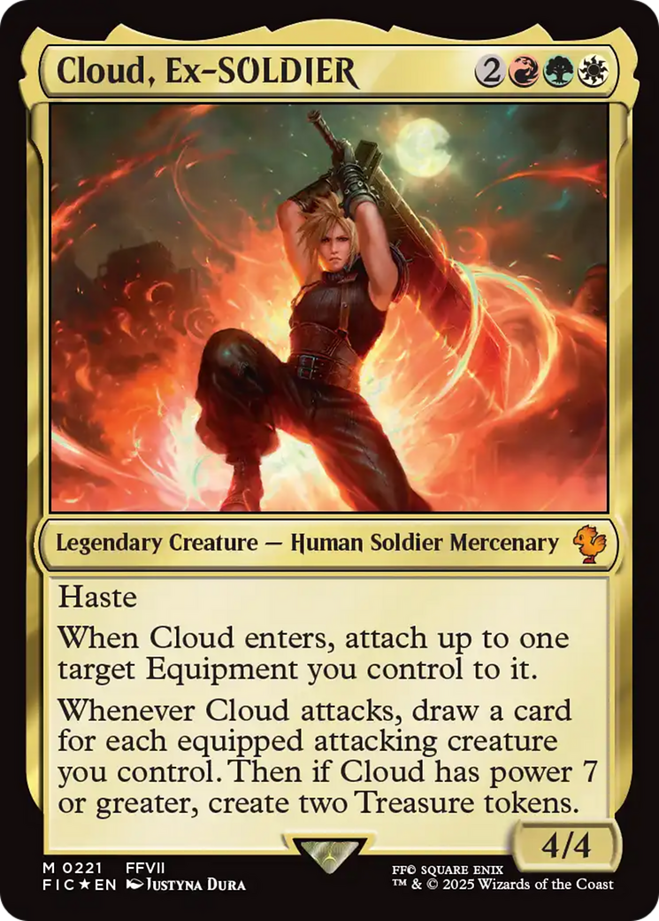Cloud, Ex-SOLDIER (Surge Foil) [Commander: FINAL FANTASY] Foil