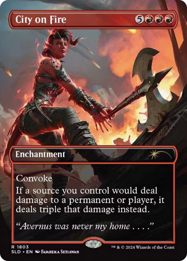City on Fire (Borderless) [Secret Lair Drop]