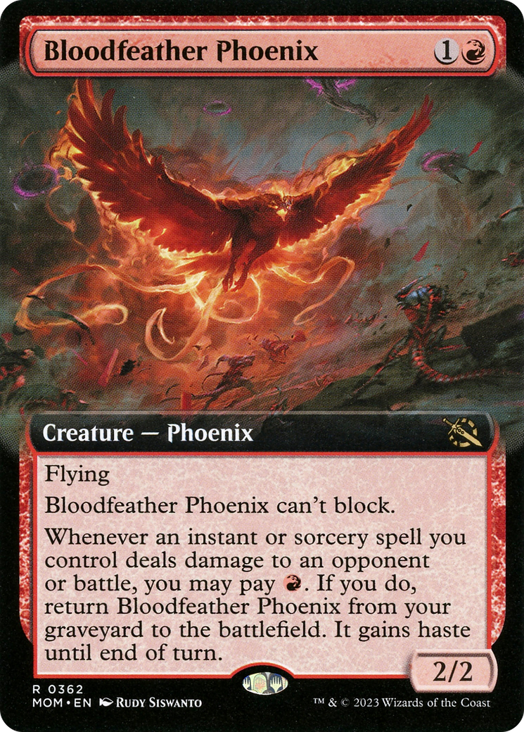 Bloodfeather Phoenix (Extended Art) - March of the Machine: (Extended Art)