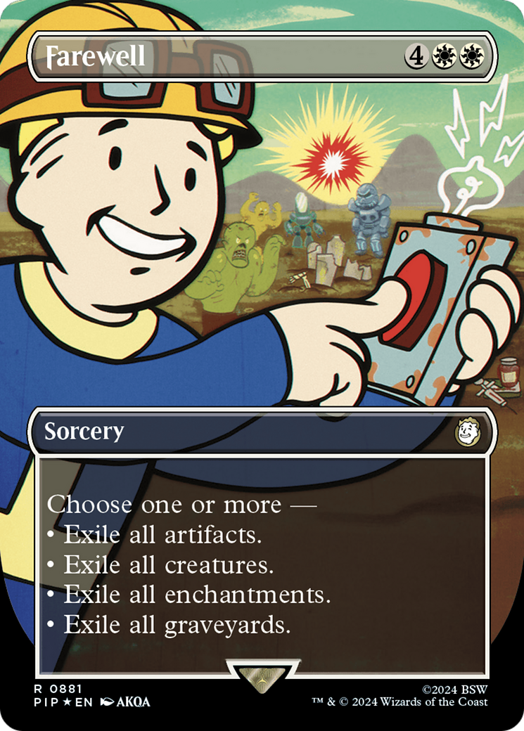 Farewell (Borderless) (Surge Foil) [Fallout] Foil