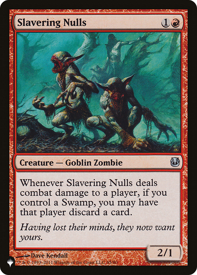 Slavering Nulls - [The List]