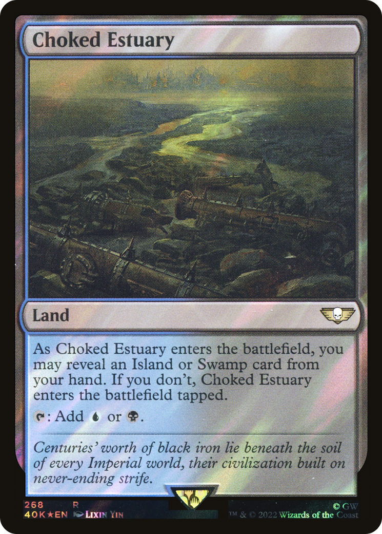 Choked Estuary (Surge Foil) - Warhammer 40,000 Commander Foil