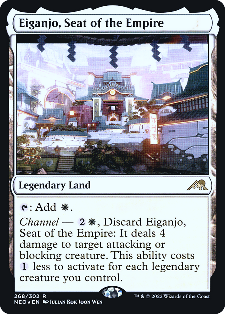 Eiganjo, Seat of the Empire [Kamigawa: Neon Dynasty Promos] Foil
