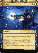 Negate (STA-018) - Strixhaven Mystical Archive: (Showcase) (Borderless) Etched Foil
