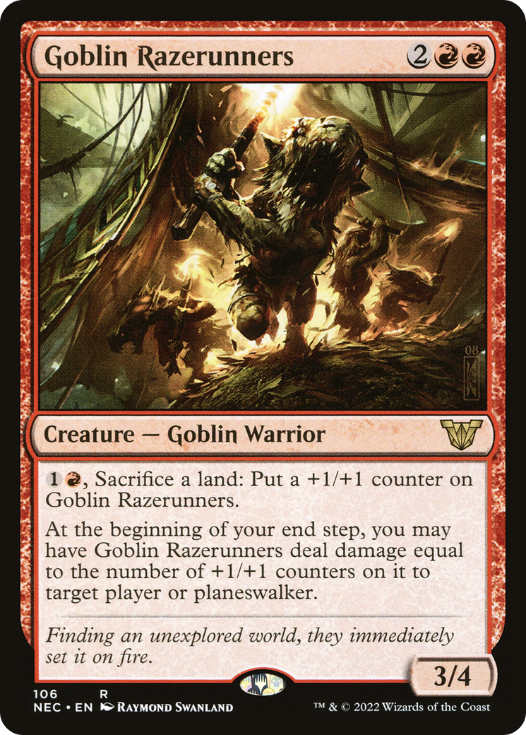 Goblin Razerunners [Neon Dynasty Commander]