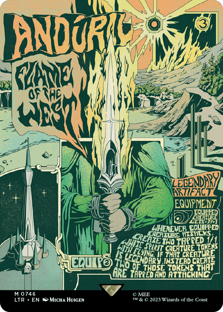 Anduril, Flame of the West (Borderless Poster) - The Lord of the Rings: Tales of Middle-earth