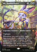 Ms. Bumbleflower (Borderless) (Raised Foil) [Bloomburrow Commander]