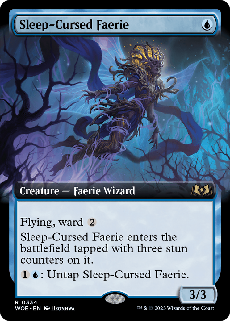 Sleep-Cursed Faerie (Extended Art) - [Wilds of Eldraine]: (Extended Art)