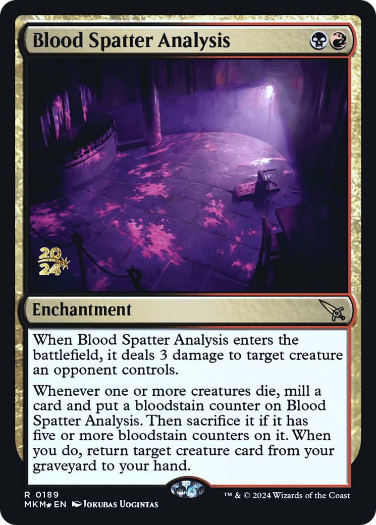 Blood Spatter Analysis - Murders at Karlov Manor Promos Foil
