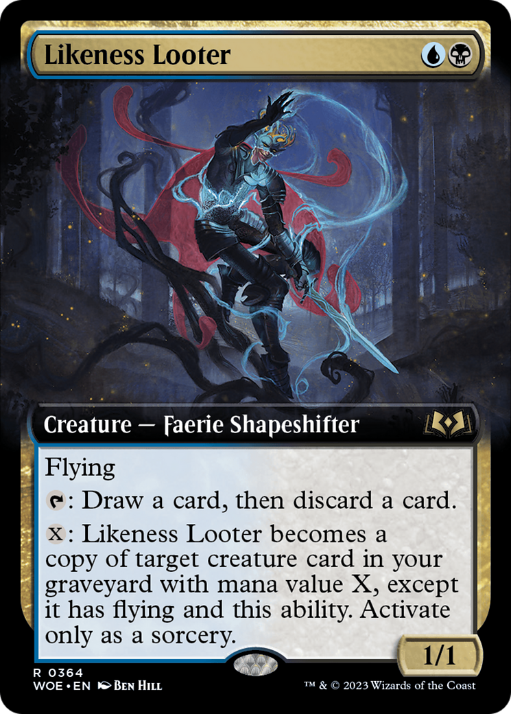 Likeness Looter (Extended Art) - [Wilds of Eldraine]: (Extended Art)