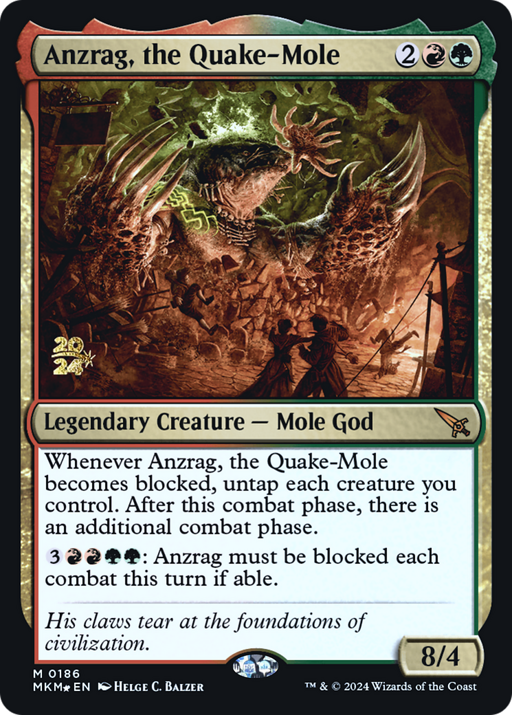 Anzrag, the Quake-Mole - Murders at Karlov Manor Promos Foil