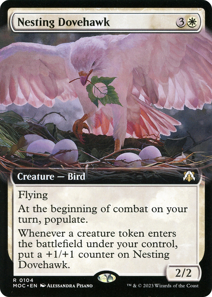 Nesting Dovehawk (Extended Art) - [March of the Machine Commander]: (Extended Art)
