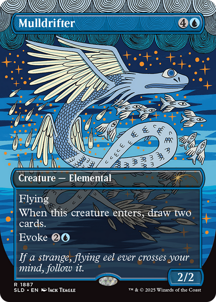 Mulldrifter (Rainbow Foil) [Secret Lair Drop] (Borderless) Foil