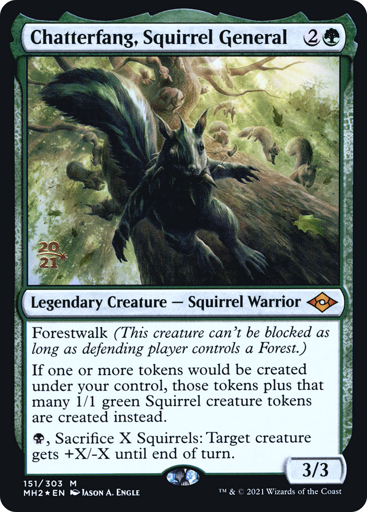 Chatterfang, Squirrel General - Modern Horizons 2 Promos Foil
