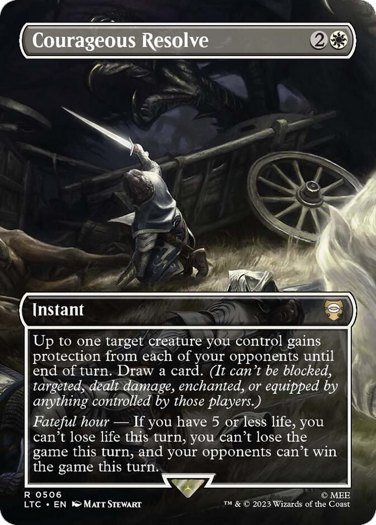 Courageous Resolve (Borderless) [Tales of Middle-earth Commander]