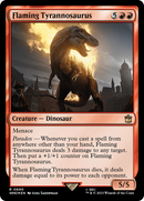 Flaming Tyrannosaurus (Surge Foil) [Doctor Who] Foil