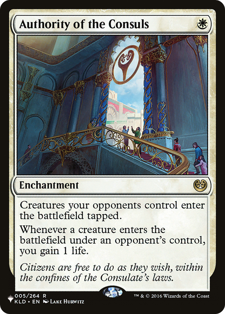 Authority of the Consuls - [The List]