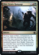 Dire-Strain Rampage [Innistrad: Midnight Hunt Promos] Foil