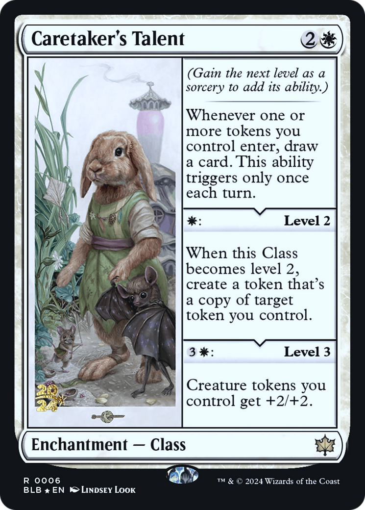 Caretaker's Talent - Bloomburrow Promos Foil