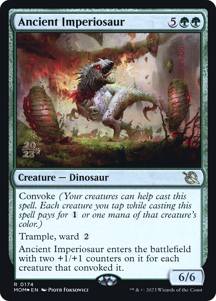 Ancient Imperiosaur - March of the Machine Promos Foil