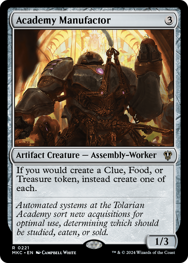 Academy Manufactor - [Murders at Karlov Manor Commander]