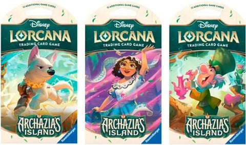 Disney Lorcana: Archazia's Island - Sleeved Booster Pack Art Bundle