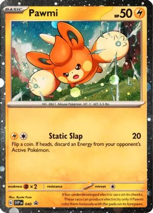 Pawmi (Cosmos Holo) 040 [SV Scarlet & Violet Promo Cards]  - Holofoil