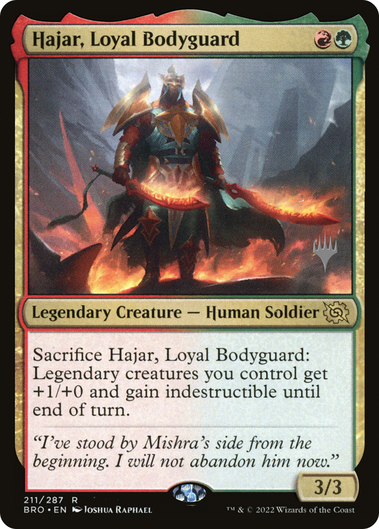 Hajar, Loyal Bodyguard [The Brothers' War Promos]